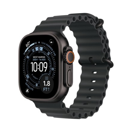 Часы Apple Watch Ultra 3, 49 mm, Ocean Band (черный/черный)