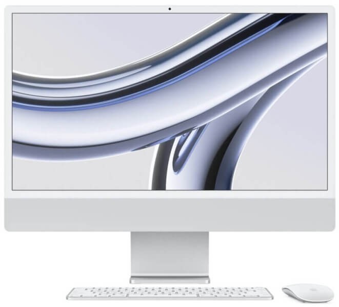 Моноблок Apple iMac 24" Retina 4,5K (M3 8C CPU, 10C GPU) 16/1TB SSD серебристый